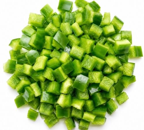 Capsicum Green Diced / सिमला मिरची - काप